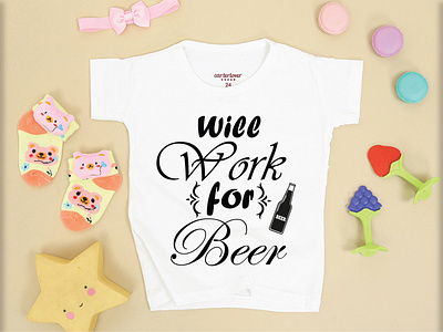 WILL WORK FOR BEER T-SHIRT DESIGN