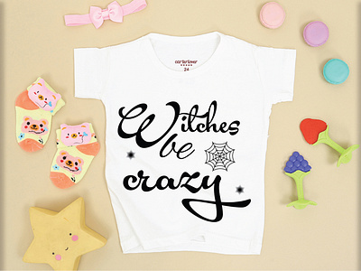 WITCHES BE CRAZY T-SHIRT DESIGN branding design illustration logo typography vector