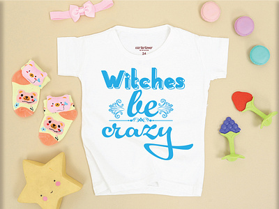 WITCHES BE CRAZY T-SHIRT DESIGN branding design illustration logo typography vector