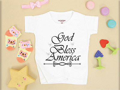 GOD BLESS AMERICA T-SHIRT DESIGN branding design illustration logo typography vector