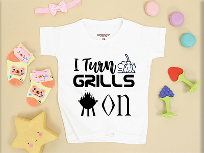 I TURN GRILLS ON T-SHIRT DESIGN