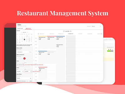 Assign menu's b2b food management restaurant ui ux web app