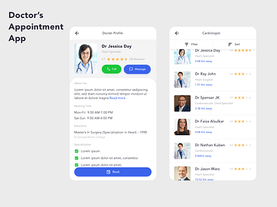 UI for Doctor's Appointment