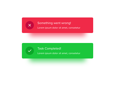 Success and Error dailyui ui ui design