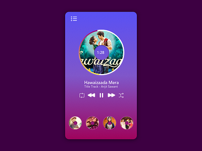 Music Player music player ui design