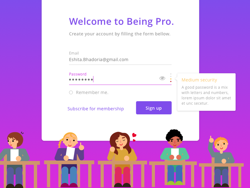Login Page Education by Sadiya Shaikh D on Dribbble