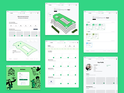 Community Web App building map product design residential web