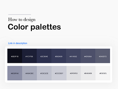 How to design color palette ? app application color color palette design how to simple ui web website