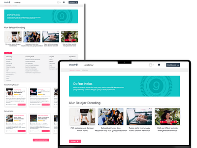 Redesign "Daftar Kelas" Dicoding Indonesia