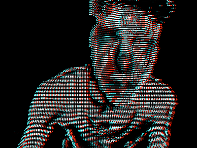 Anaglyph Point Cloud Selfie anaglyph kinect mesh render stereoscopy