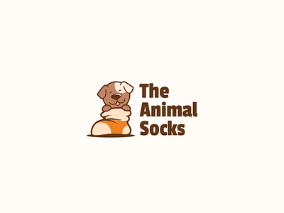 The Animal Socks adobe illustrator animal animal logo animal socks brand identity branding design flat graphic design illustrator logo logo design logo maker minimalist minimalist design socks socks logo vector