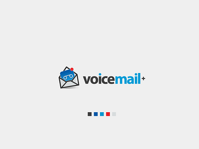 Voicemail+ abstract brand identity branding design flat graphic design illustrator logo logo design logo maker mail minimal modern pictorial simple unique voicemail wordmark