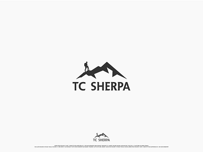 Tc Sherpa abstract bold brand identity branding climbing design flat graphic design logo logo design logo maker minimal modern mountain pictorial professional sherpa simple unique vector