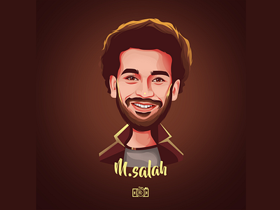 Vector Art Big head Mohammed Salah