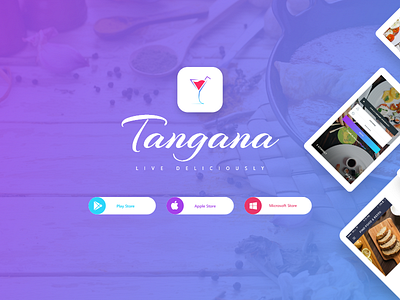 Tangana - meal service concept design app app landing banner delivery food food app homepage meal service