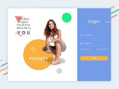 Fitcozy - Login