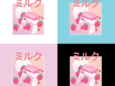 Strawberry Milk Branding