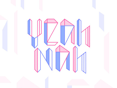 Yeah Nah Summit 2017 block brand geometric logo pastel startup summit