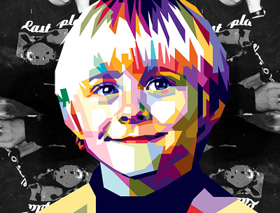 KID COBAIN WPAP america band celebrity cobain design grohl illustration kid kurt cobain nirvana vocalist