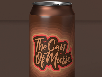 The Can of Music alphabet branding design letters logo typography vector