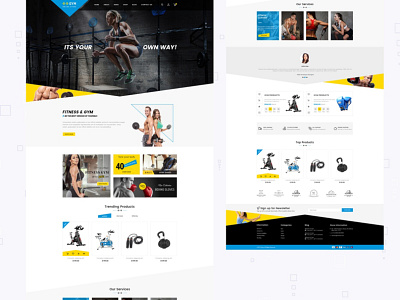 Gym E-commerce coreldraw design e commerce figma gym illustrator machinery new photoshop ui ux website