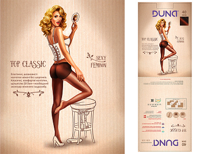 Pin Up character character design female character lingerie design package design pin up