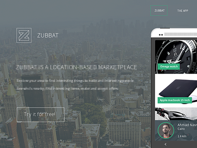 Zubbat app mobile ui ux web