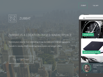 Zubbat app mobile ui ux web