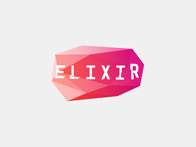 Elixir Media logo 2 branding elixir glass glitch gradient identity logo stone