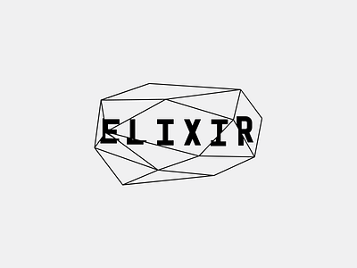 Elixir Media logo 3 branding elixir glass glitch gradient identity logo stone