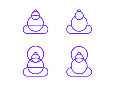 Buddha options branding buddha emblem icon identity illustrations logo mark meditation minimal monogram simplified