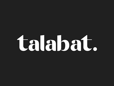 Talabat logo branding emblem icon identity illustration logo mark minimal monogram typography