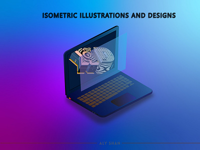 Isometric Laptop Illustration