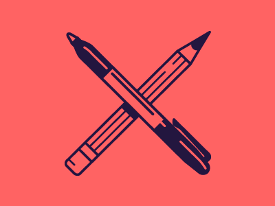 Criss Cross color drawing icon illustration illustrator marker pen pencil sharpie vector