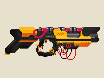 Bio Cannon bio cannon chemical fi fiction future games gun illustration sci science video weapon