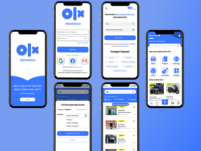 OLX Indonesia UI Redesign app branding design indonesia mobile olx redesign ui ux