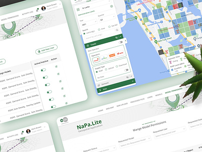 NaPa Geospatial Web Application admin portal design graphic design interface design map telecom uiux web app web design