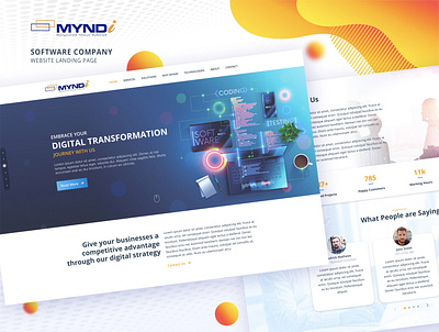 'Mynd Innovation' Company Website Design design graphic design mobile first responsive web design ui uiux ux web design web development website