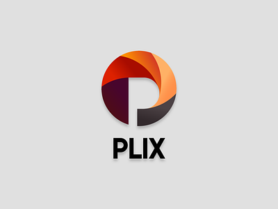 Plix logo design photo sharing app