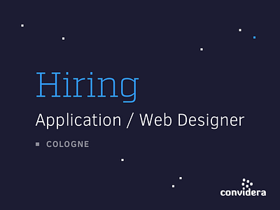 Convidera is hiring!
