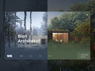 Seasonal Architecture Website Concept architecture clean fullscreen minimal photography portfolio seasons ui ux website