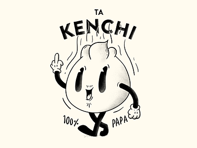 Potato Knish cartoon character design draw food graphic illustration knish lettering oldschool pixel potato vector