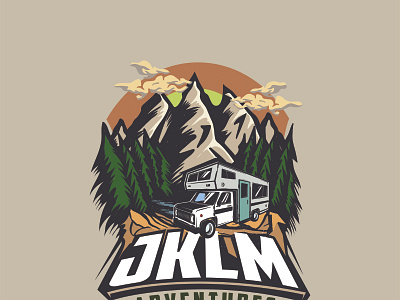 JKLM Adventures branding design illustration logo vector
