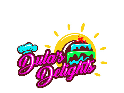 Dula's Delights branding design illustration logo vector