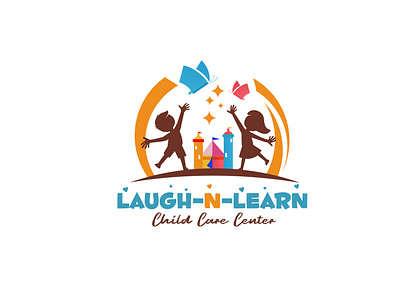 Laugh-N-Learn branding design illustration logo vector