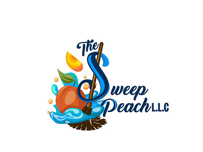 The Sweep Peach L.L.C branding design illustration logo vector