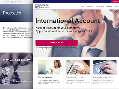 Website for business company business design finances ui ux web website
