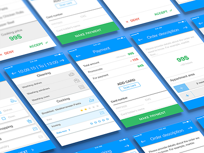 App preview for iOS app application design interface ios iphone material material design mobile app ui ux