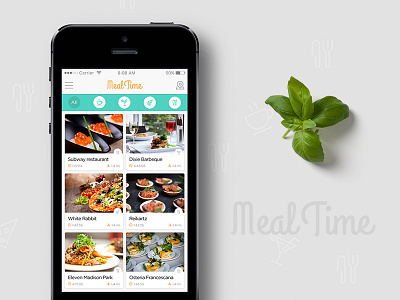 MealTime ios app app fnb food food app ios meal mobile app restaurant