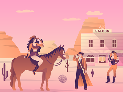 Wild West Illustration